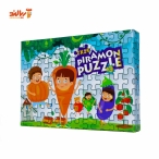 پازل 24 قطعه فومی بچه های میوه ای پیرامون بسته 2 عددی